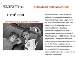 Memória ABRAFOTO: Domingo na comunidade 2008